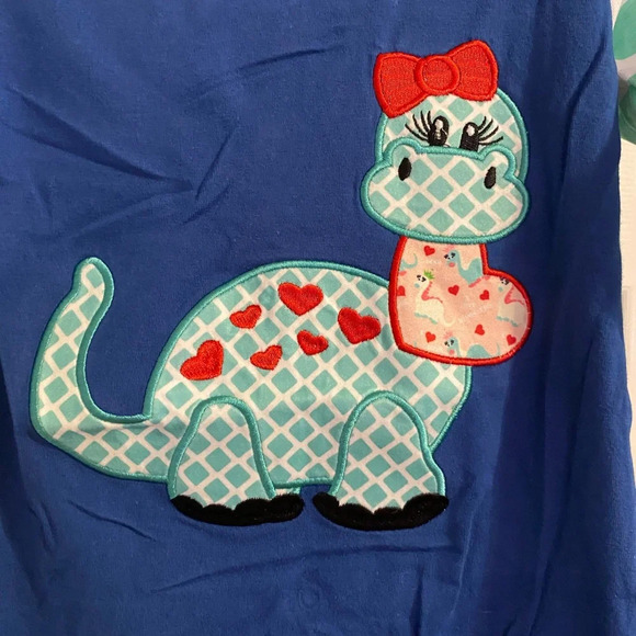 New Valentine’s Dinosaur Romper - Picture 4 of 9